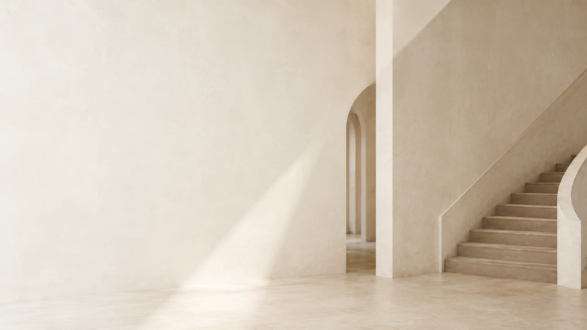 Calm architectural interior